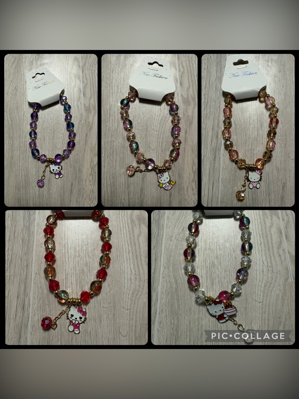 Hello kitty bracelet lot of 5